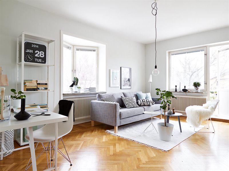 Un interior en armonía: gris, blanco y madera - Blog tienda decoración  estilo nórdico - delikatissen
