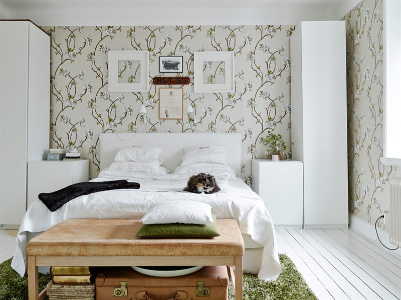 Decorar con papel de pared floral y en simetría - Blog tienda decoración  estilo nórdico - delikatissen