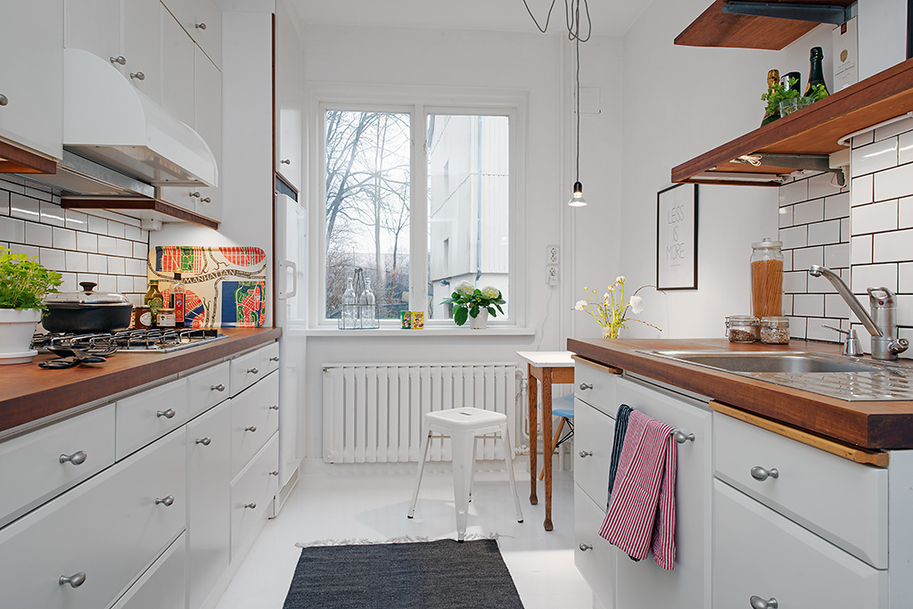 delikatissen pisos decoración sencilla pisos casas estilo nórdico estilo nórdico escandinavo encimeras de madera cocinas En decoración: 