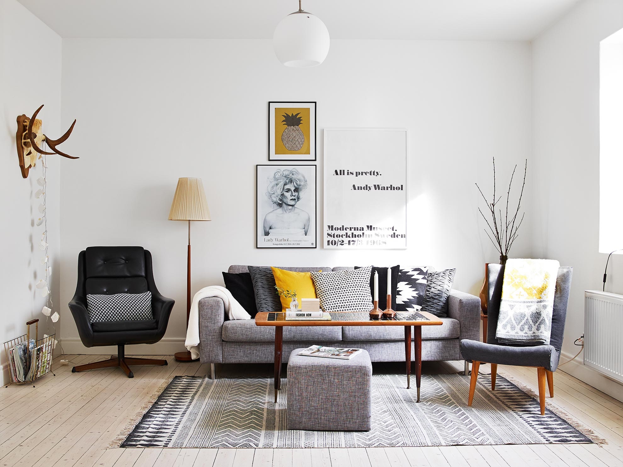 delikatissen vintage estilo muebles diseño danes 50 60 mid-century modern estilo danés de los 50 -60 estilo 'Mad Men diseño danés muebles Decorar con amarillo y gris decoración nórdica vintage decoracion diseño interiores 
