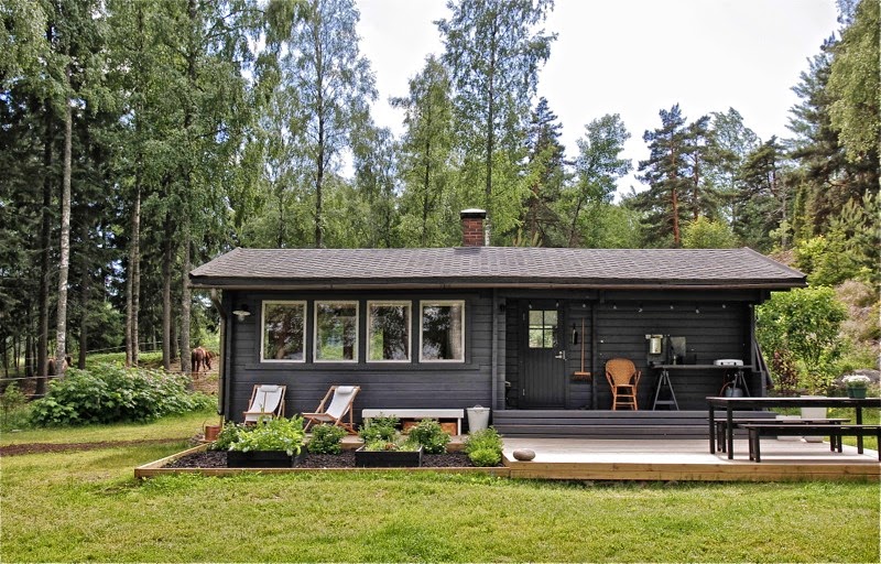 delikatissen estilo nórdico escandinavo estilo nordico casa rural distribución diáfana decoración con madera casas finlandesas casas de vacaciones nórdicas casas de campo nórdicas Casa de madera blog decoración interiores nórdicos 