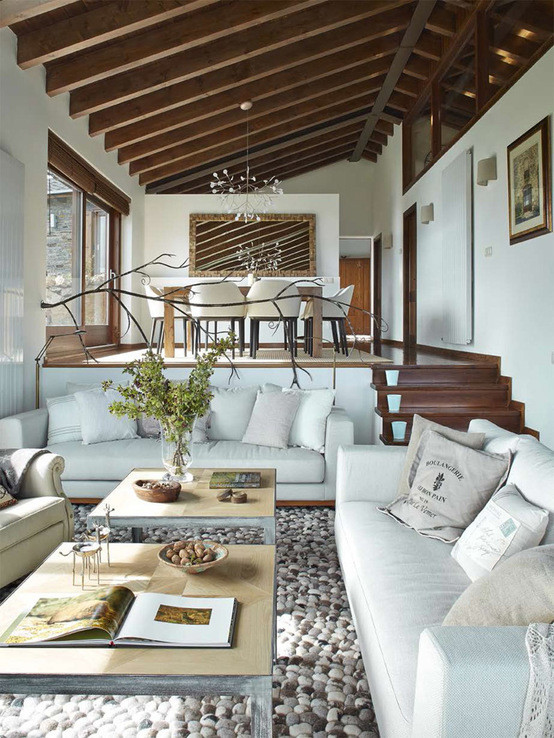 estilo rústico renovado estilo rústico nórdico decoración rústica moderna decoración de salones decoración de interiores decoración de comedores casas de montaña modernas casas de campo modernas blog interiores decoración 