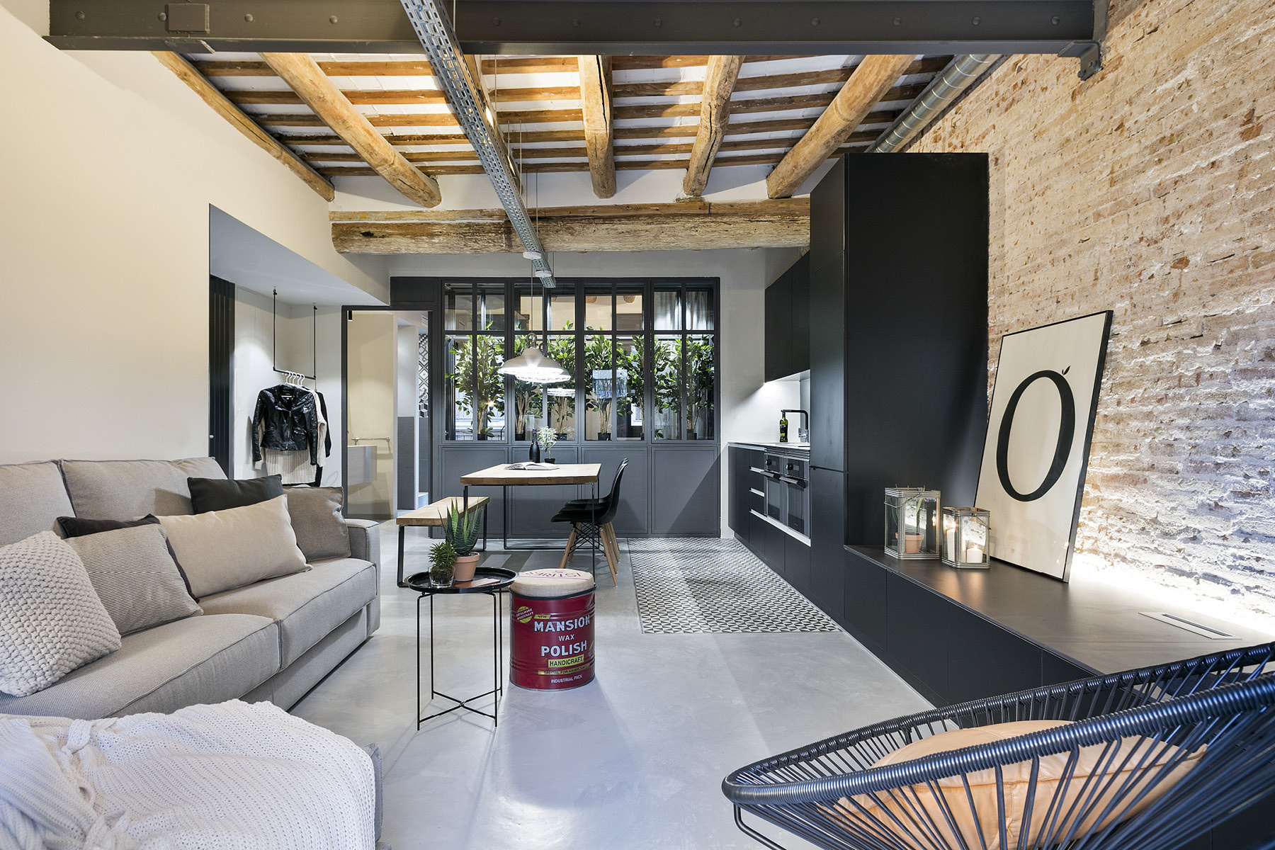 revestimientos modernos Reformas Barcelona piso diáfano interiores espacios diáfanos diseño decoracion interiores decoración pisos pequeños decoración moderna decoración industrial buen diseño blog decoración nórdica 