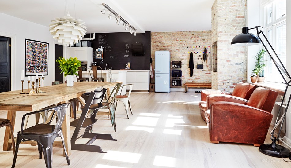 sillas Tolix mercados de pulgas Estilo urbano e industrial estilo industrial nórdico distribución diáfana decoración loft piso decoración copenhague blog decoración nórdica 