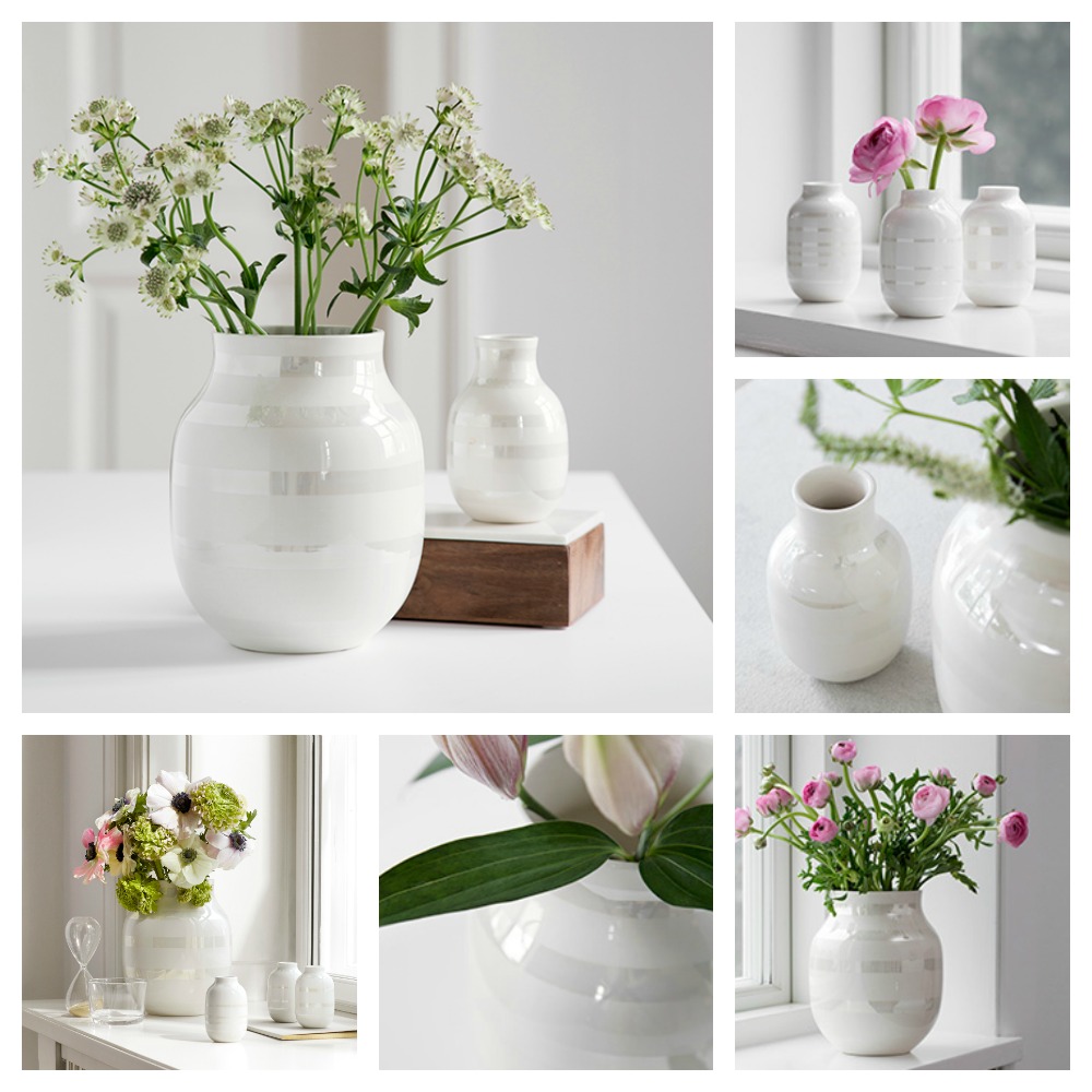 Omaggio vase Kähler Omaggio Pearl estilo nórdico diseño nórdico diseño danés decoración interiores complementos hogar cerámica de diseño cerámica danesa accesorios hogar 