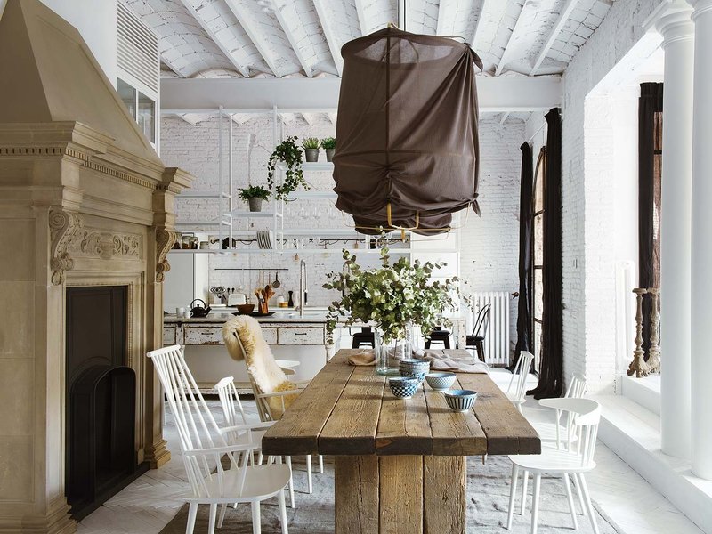 Reformas Barcelona pisos lujo barcelona Ladrillo visto pintado de blanco en Barcelona estilo nórdico escandinavo estilo nórdico barcelona diseño interiores decoración interiores decoración en blanco blog decoración nórdica 