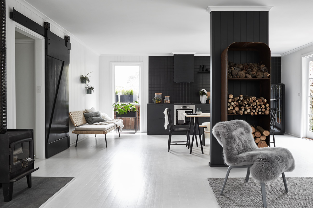 Puro estilo nórdico en Australia estilo escandinavo decoración minimalista decoración interiores casas negras casas madera casas australia blog decoración nórdica 