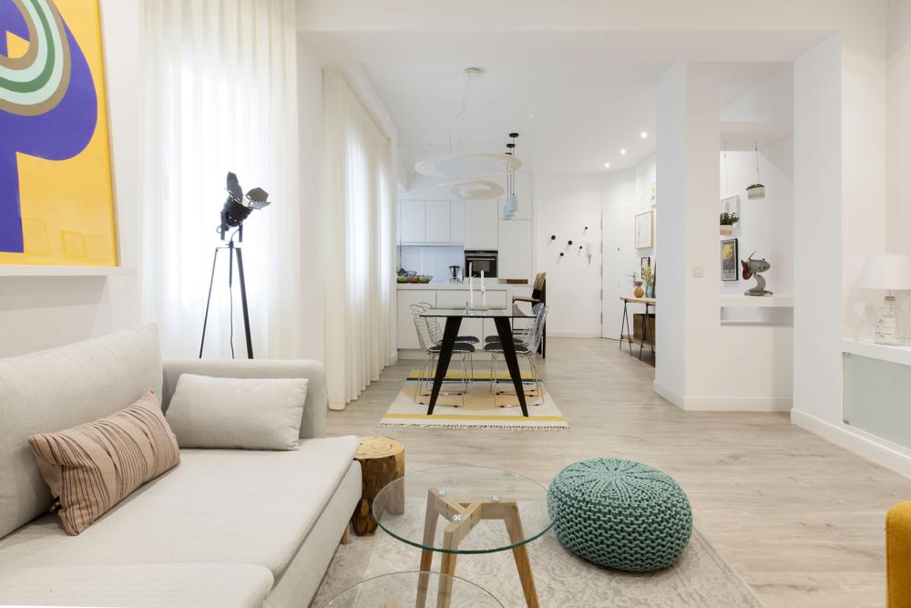 proyecto de R Diseño Interiorismo pisos pequeños madrid muebles de diseño mini pisos hogares de nuestros lectores estilo escandinavo madrid diseño nórdico decoración interiores pequeños decoración en blanco blog decoración nórdica 
