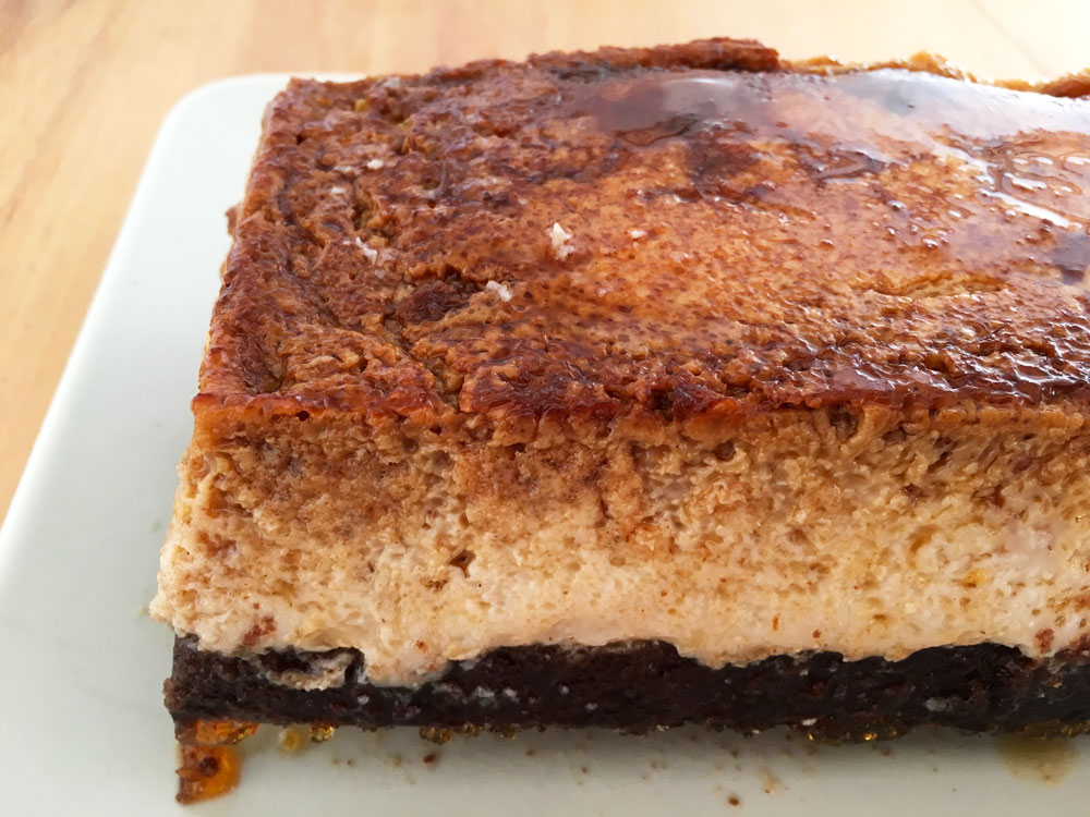 recetas delikatissen receta de flan rápida postre tarta flan pastel casero con flan chocoflan Bizcoflan bizcocho y flan 