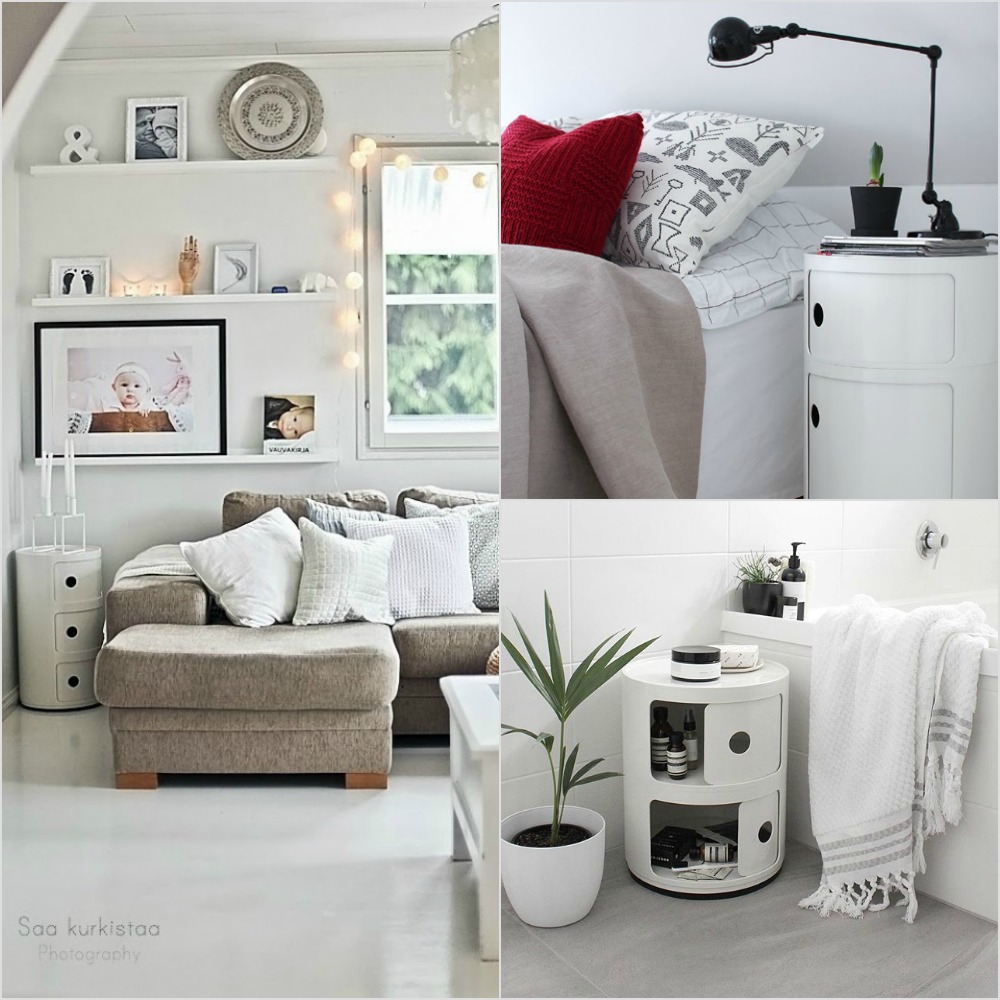 sistema de almacenaje modular muebles de diseño mesa auxiliar diseño moderno diseño italiano contenedor componibili de kartell blog decoracion interiores 