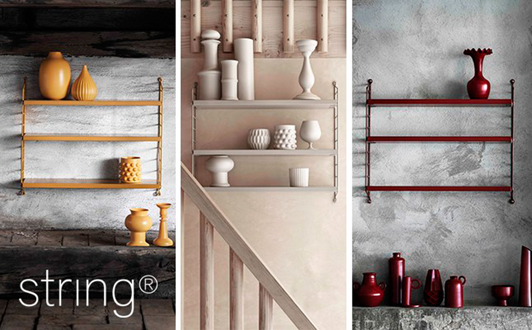 tiendas diseño complementos hogar estanterías modulos metal madera Estantería String Pocket diseño sueco diseño nórdico decoración interiores compras online diseño nordico blog decoración nórdica 