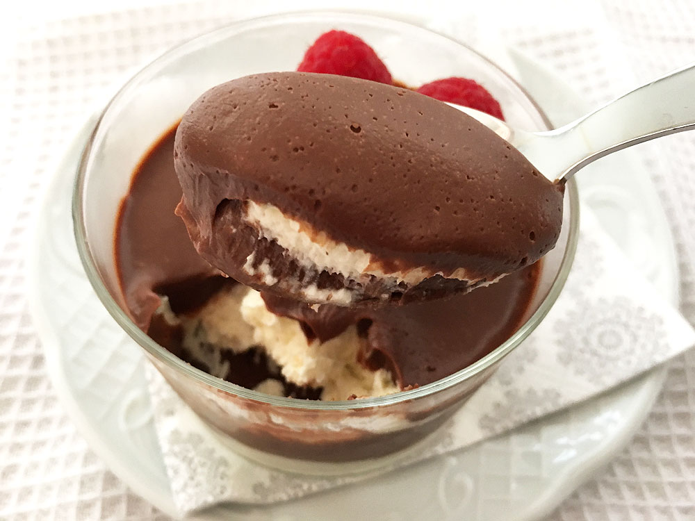 Vasitos de chocolate y mascarpone recetas rápidas recetas delikatissen recetas con mascarpone recetas con chocolate pudding de chocolate postres fríos postres fáciles postres en vasitos 