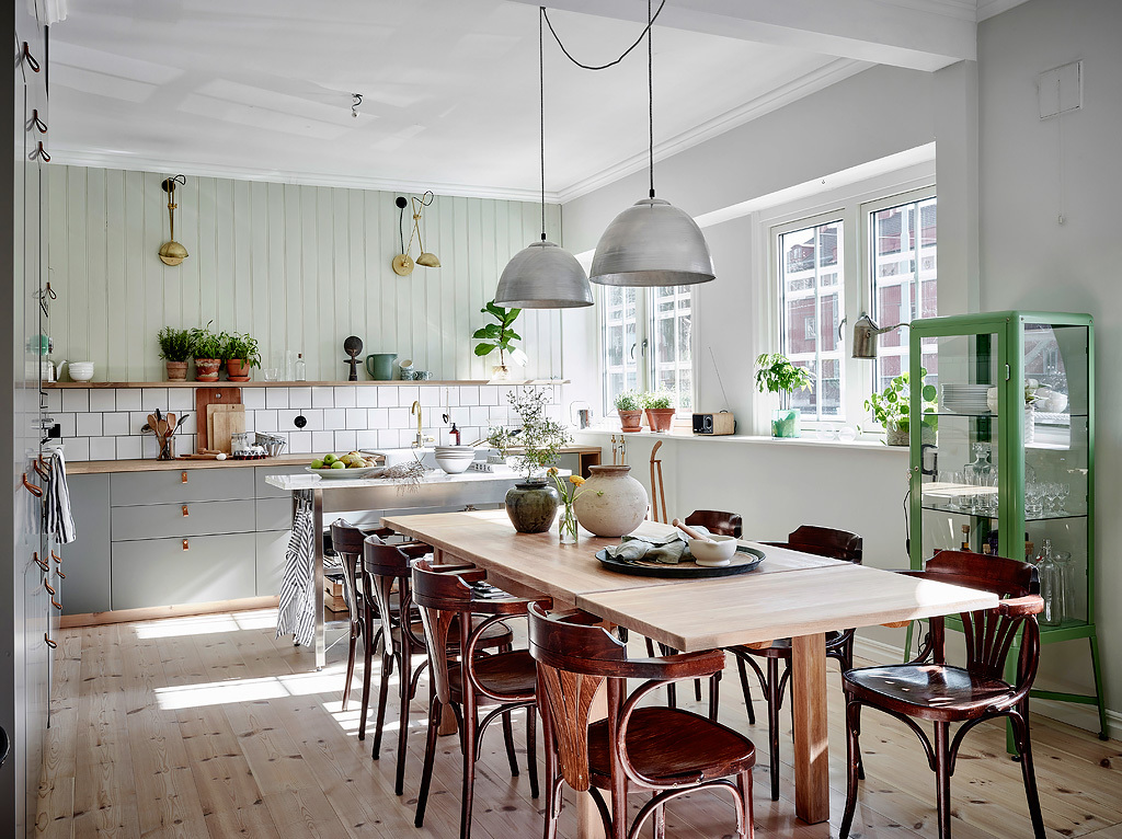 verde en la cocina tendencia 2017 verde estilismo cocina cocina nórdica cocina madera cocina gris cocina grande cocina comedor blog decoración nórdica 