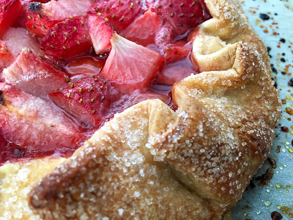 delikatissen tarta masa quebrada tarta masa brisa tarta de frutas tarta de fresas recetas delikatissen postres rápidos postres fáciles postres delikatissen Galette de fresas 