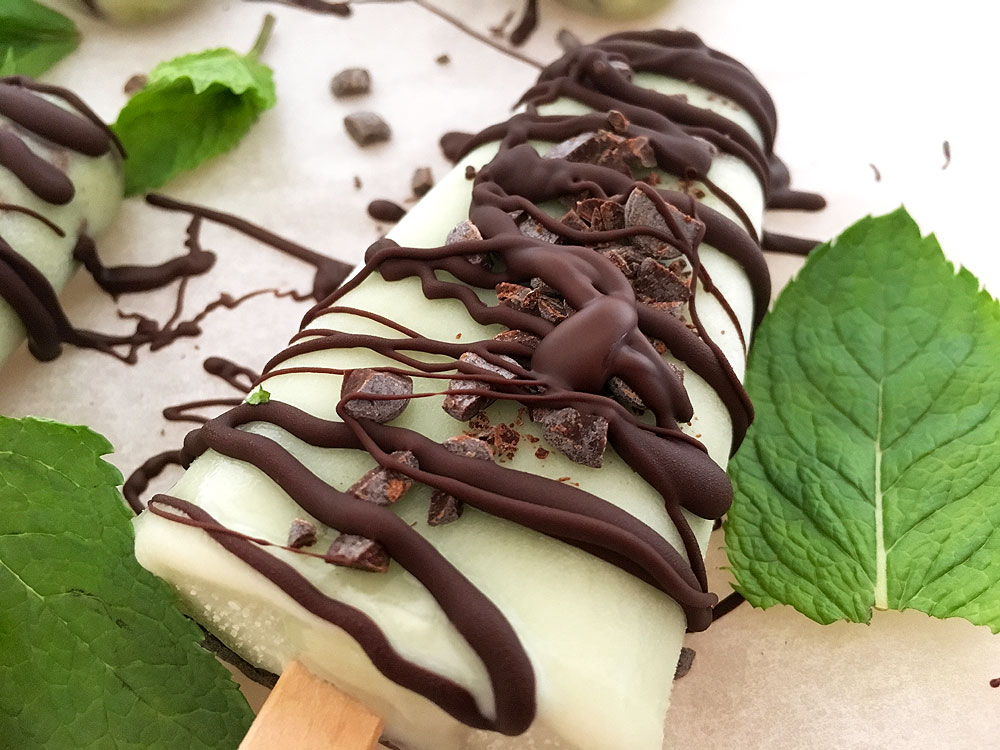 recetas delikatissen postres delikatissen Polos de coco menta y chocolate polos caseros mint icecream icecream helados caseros helado de menta y chocolate 