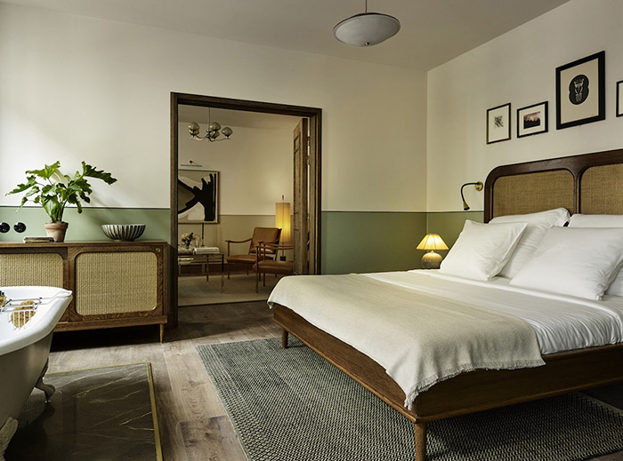 delikatissen muebles de diseño de época hotel Sanders en Copenhague estilo nórdico hoteles estilo nórdico clásico estilo escandinavo hoteles decoración hoteles 