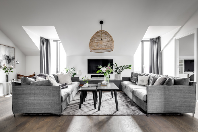 sofas enfrentados salones nórdicos salones inspiración salones escandinavos posición de sofá estilo nórdico decoración salón colocación sofa 