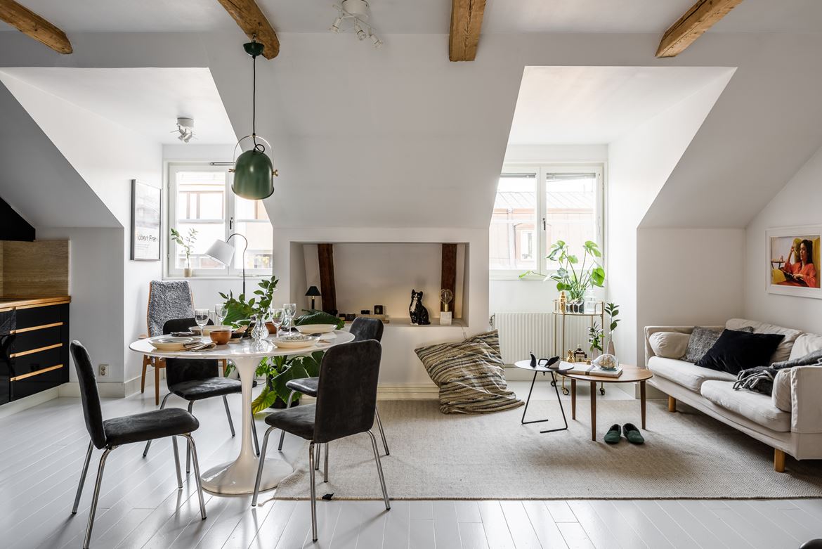 estilo nórdico decoración interiores decoración áticos blog decoración ático planta abierta ático pequeño atico nórdico ático diáfano 
