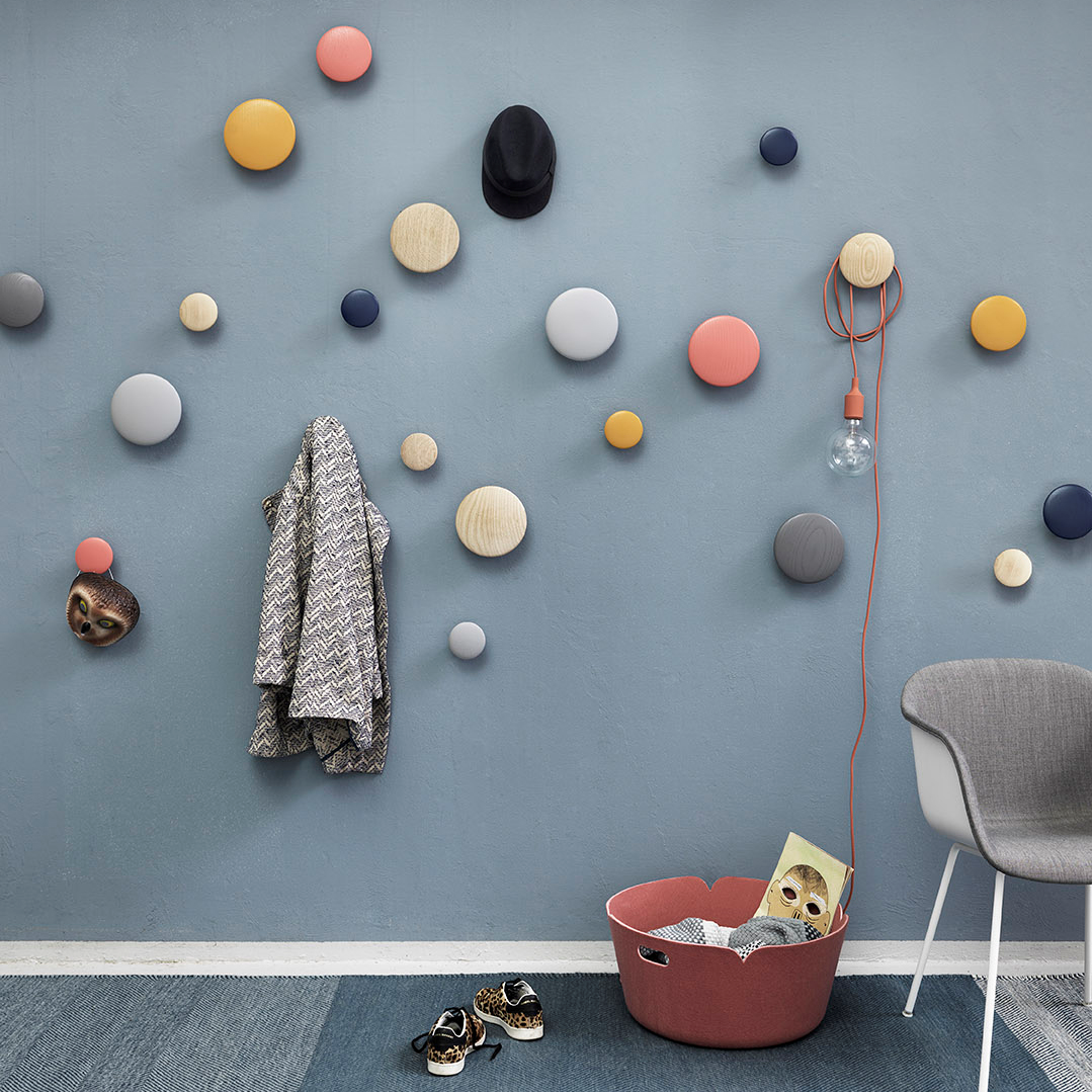 estilo nórdico diseño nórdico diseño escandinavo diseño danés compras diseño online Colgadores The Dots de Muuto artículos hogar online 
