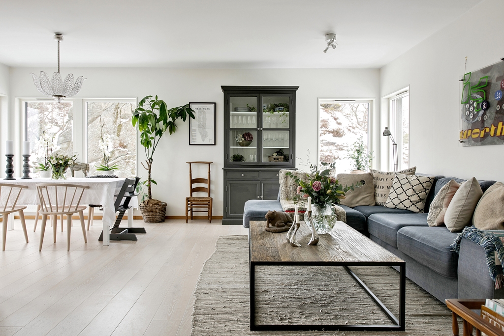 delikatissen piso sueco estilo escandinavo distribución diáfana diseño interiores abierto diseño de interiores decoración nórdica cocina abierta arquitectura funcional moderna 