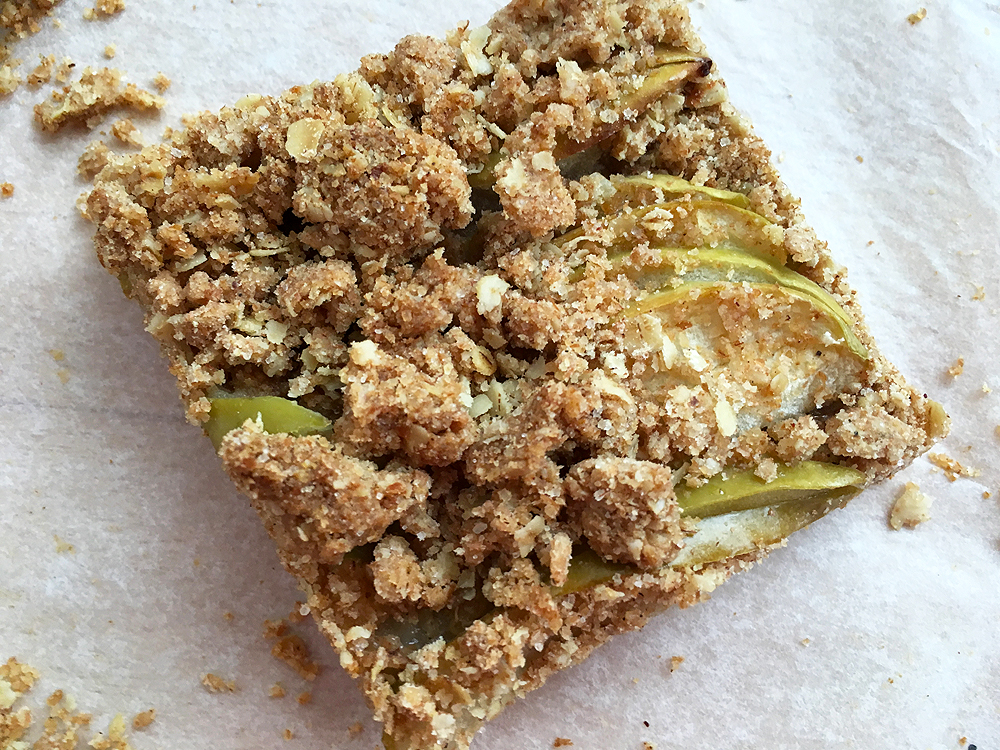 delikatissen tarta de manzana rápida tarta de manzana recetas delikatissen postres tartas rapidos postres con fruta postre manzana casero Crumble de manzana barritas de manzana y avena Apple cinnamon crumb bars 