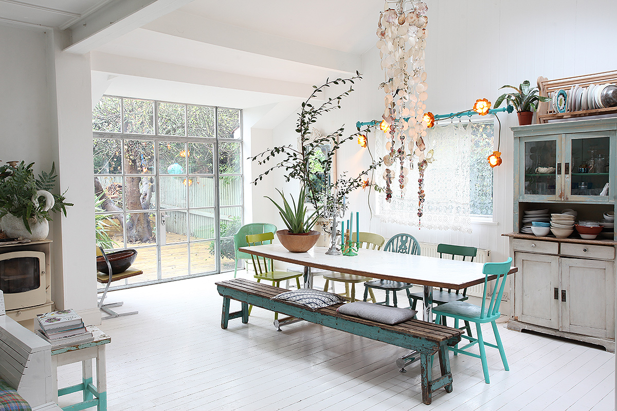 vivienda londres estilo rústico nórdico estilo boho decoración interiores decoración en blanco decoración colores country style decor casa de campo bohemian house 