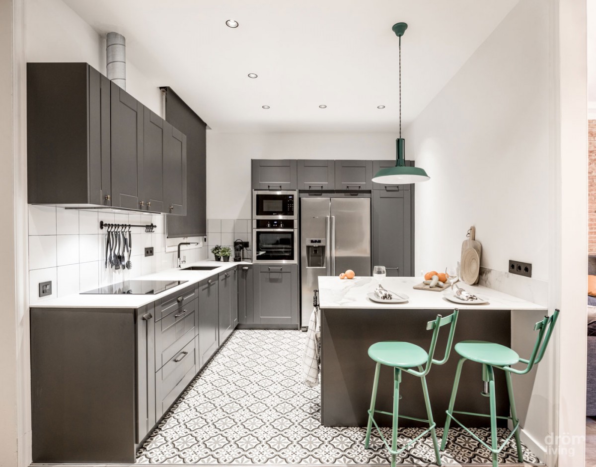 terraza primer piso moderna reforma piso barcelona piso reforma barcelona estilo nórdico estilo cálido diseño interiores diseño exteriores cuarto de baño morderno antes-después 