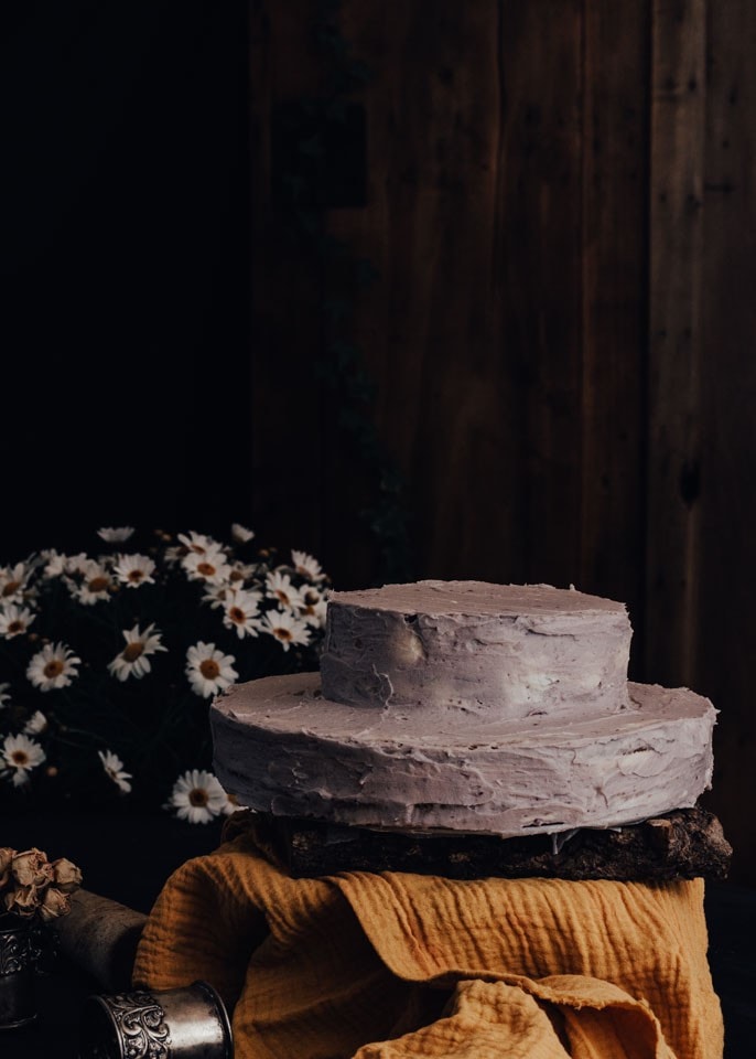 tarta facil tarta de pisos tarta de moras tarta de crema tarta con crema tarta casera recetas faciles frosting lila blackberry cake 