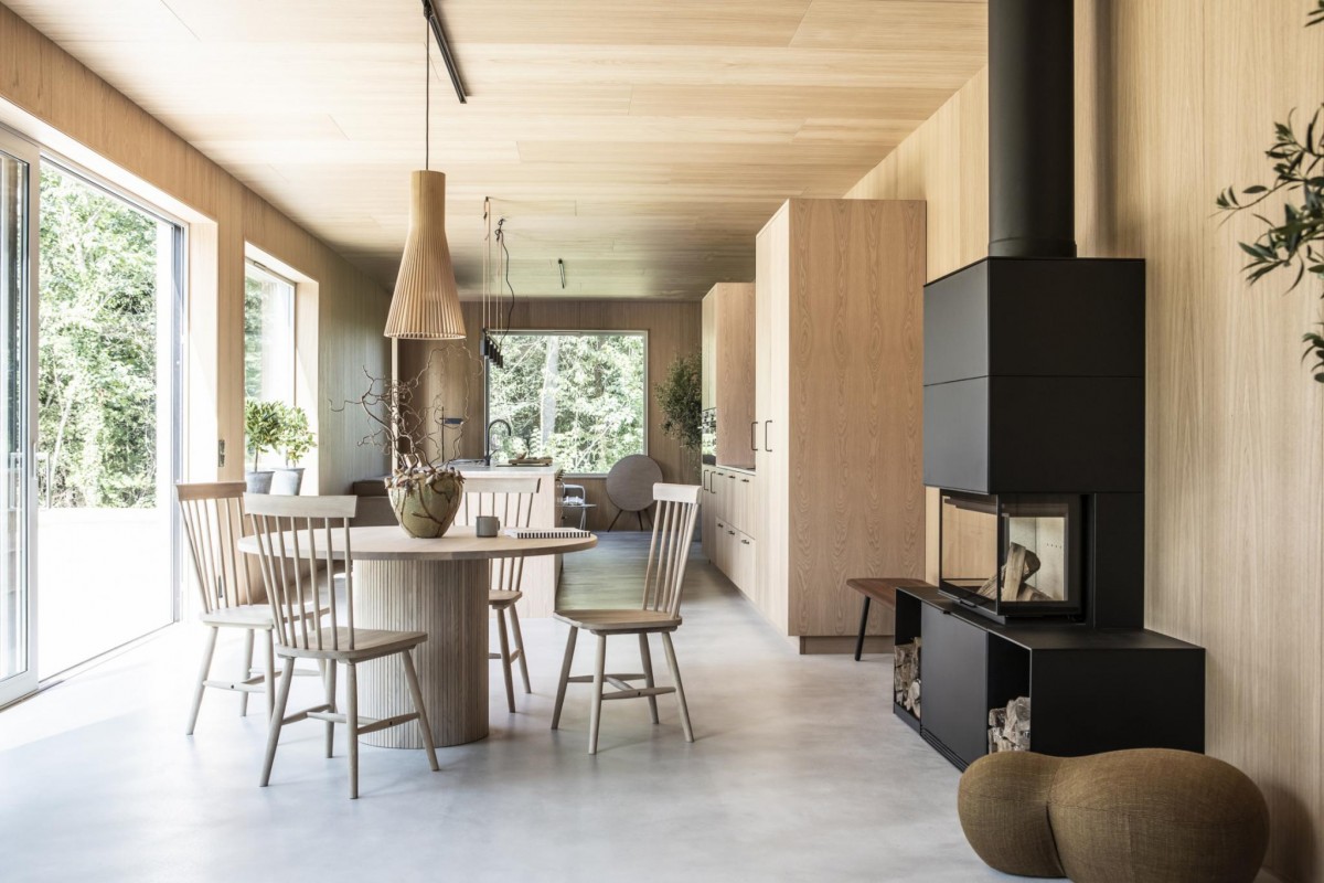 delikatissen villa sueca nueva villa diáfana villa de una planta nueva construcción nórdica minimalismo nórdico casas minimalistas 