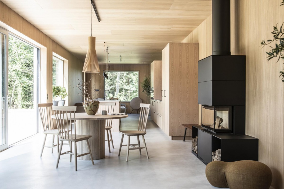 villa sueca nueva villa diáfana villa de una planta nueva construcción nórdica minimalismo nórdico casas minimalistas 