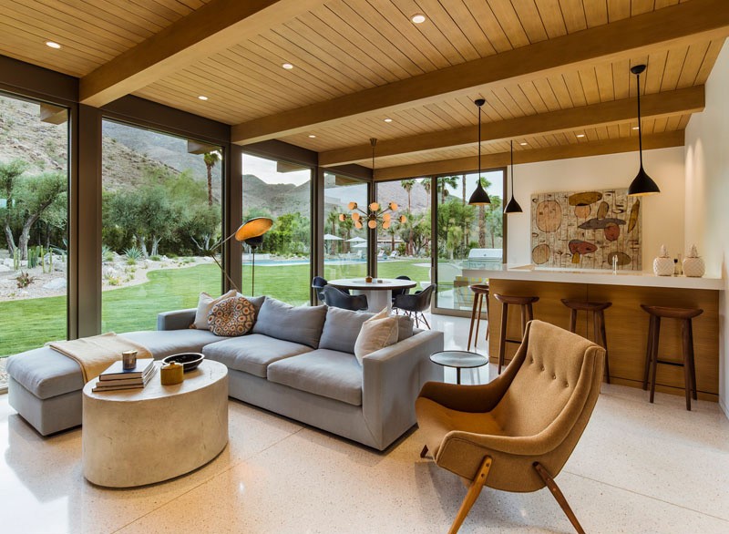 villa mid-century modern landscape design estilo americano coachella accesorios de hogar decoración 