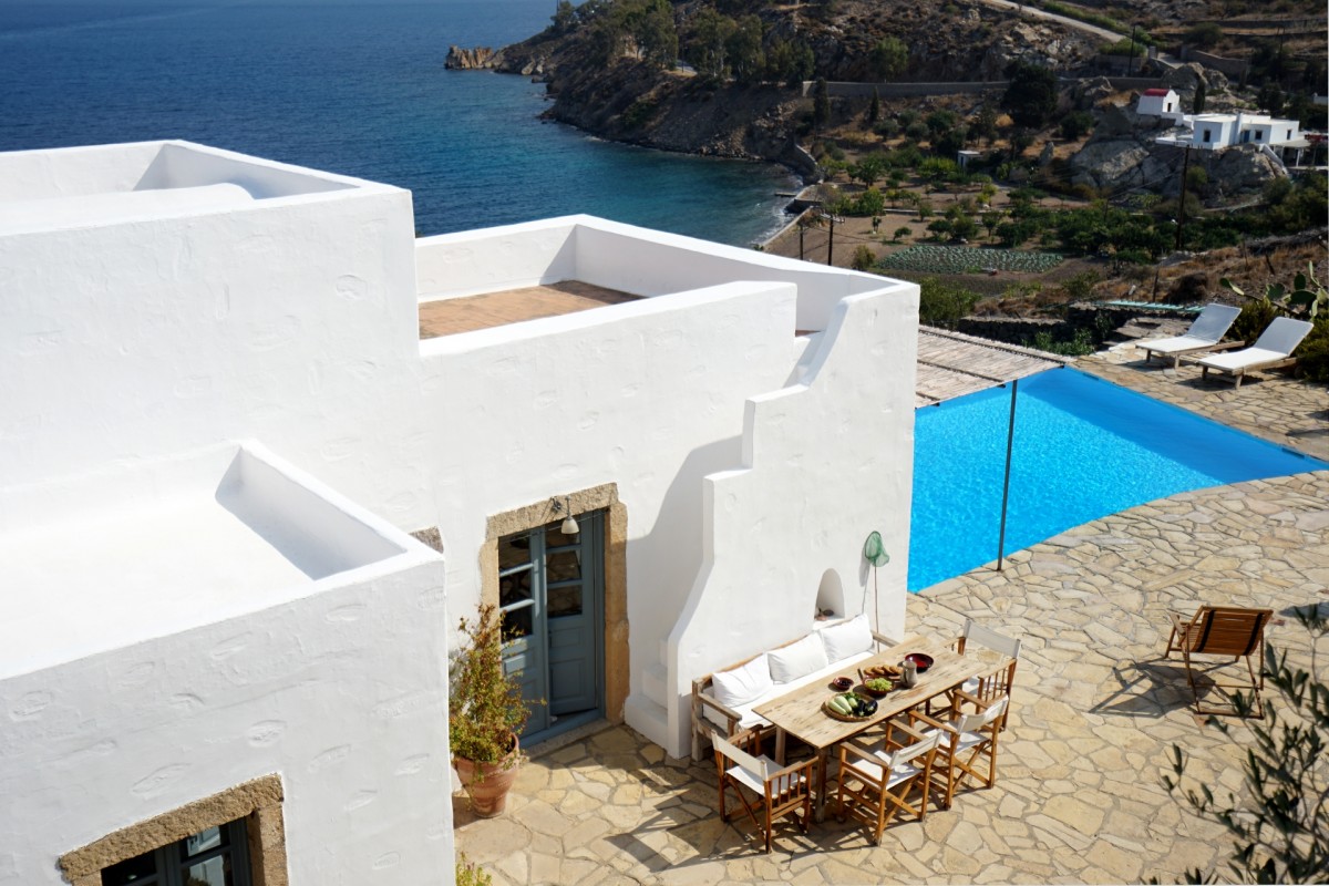 villa alquiler patmos villa alquiler grecia vacaciones en grecia estilo rústico griego casa griega decoración casa de vacaciones 