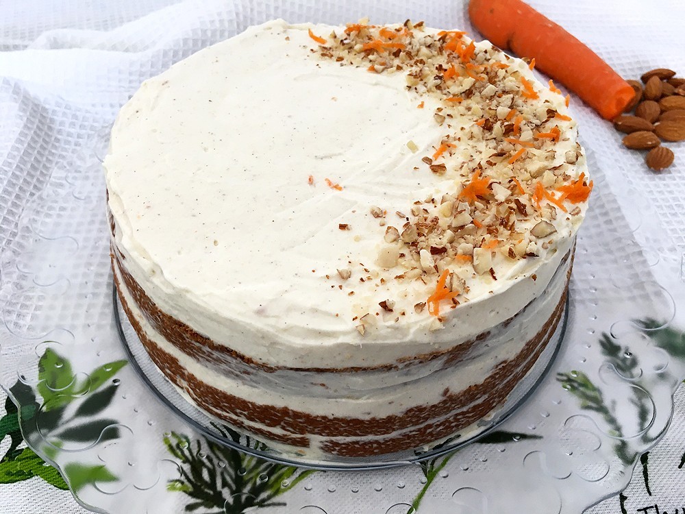 delikatissen tarta sin gluten tarta de zanahorias tarta de almendras y zanahoria tarta americana postres sin gluten naked cake gluten free carrot cake carrot dessert 