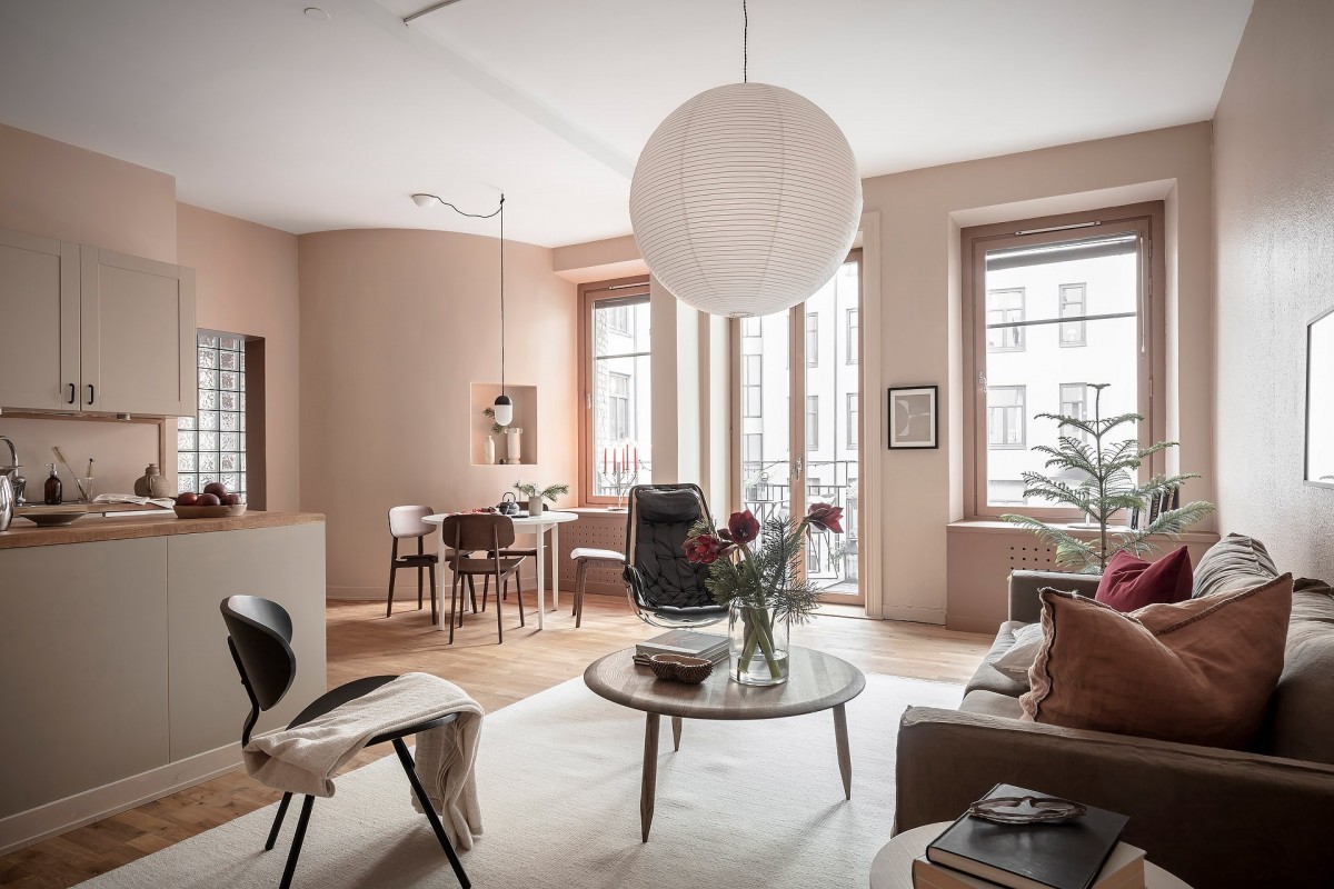 swedish interiors scandinavian decor nude pink nordic interiors girls apartment decoración rosa pálido decoración rosa nude 