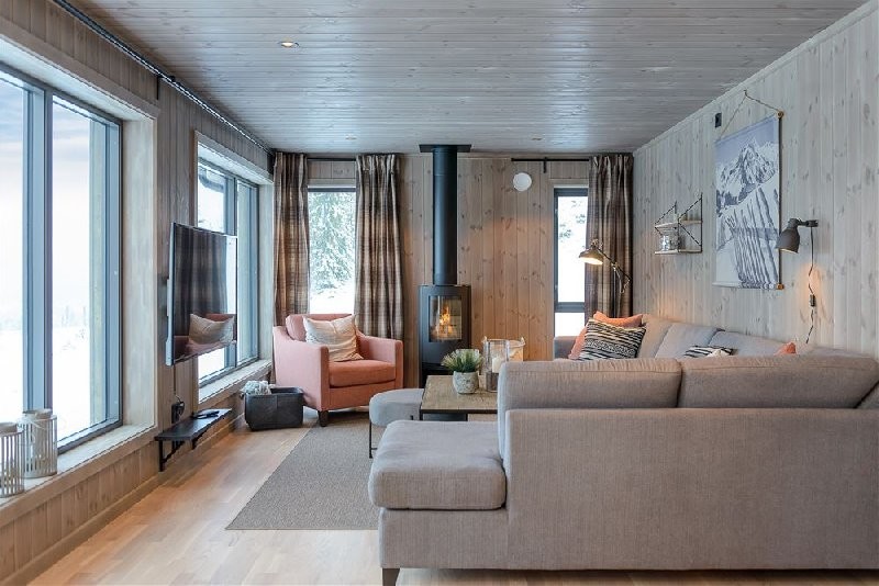 wood cabin vacation house summer house sommerhus ski scandinavian cabin nordic cabin Kvitfjell Noruega holiday house estilo nórdico estación de esqui noruega casita de madera cabaña noruega cabaña de madera 
