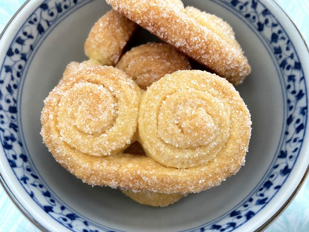 sugar palmiers palmiers palmier cookies palmeritas con azúcar palmeritas caseras palmeras con azucar mascarpone cheese cookies home made cookies galletas fáciles galletas de mascarpone galletas de mantequilla galletas danesas galletas cortar y hornear galletas con queso galletas caseras easy cookies cookies cookie palmiers baking 