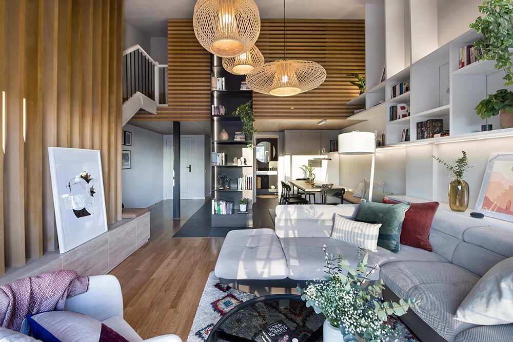 urban decor modern penthouse interior desing decoración y diseño de pisos pequeños decoración moderna Decoración de interiores decoración contemporánea decoración áticos diáfanos decoración áticos abiertos decor atico en barcelona moderno apartment decor 