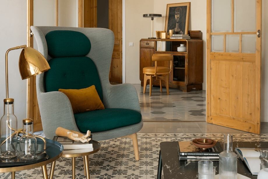 scandinavian style scandi style Reformas Barcelona reforma barcelona penthouse reno open-plan open concept nordic style modern barcelona mediterranean interiors mediterranean ceramic tiles mediterranean architecture kitchen renovation barcelona penthouse barcelona architecture baldosa hidraulica ático reformado ático moderna ático barcelona arquitectura barcelona 