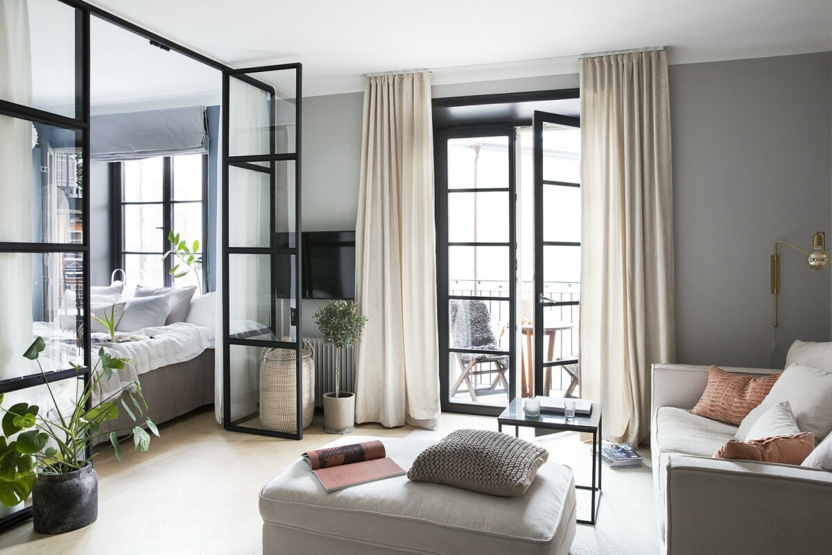 tiny apartments decor studio apartment design student apartment decor scandinavian tiny pared de cristal modern decor interiors for one ideas for small spaces studio design glass wall estudios nórdicos estilo nórdico escandinavo estilo moderno estilo escandinavo decorating ideas for tiny apartments decoración nórdica decoración moderna actual decoración minipisos decoración interiores estudios decoración interiores 