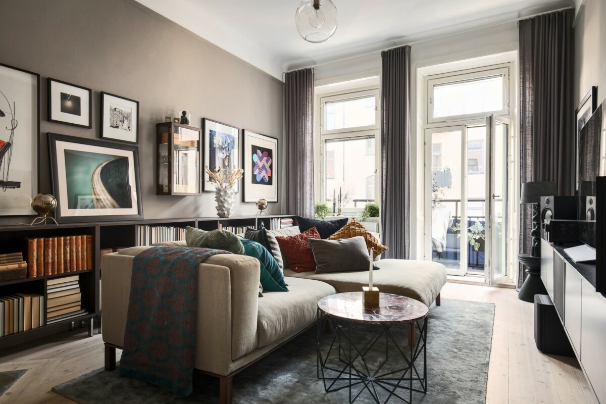 scandi duplex estilo nórdico en colores oscuros decoración nordica oscura decoración invierno oscura dark decor dark colors scandi 