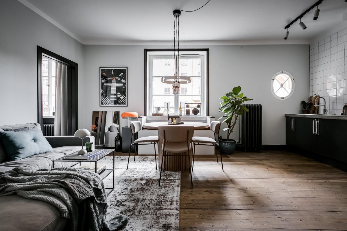 delikatissen tiny scandinavian apartament men´s decor grey black scandi decor estilo nórdico para chicos estilo nórdico oscuro estilo nórdico neutros estilo nórdico moderno estilo nórdico masculino dark scandinavian style 