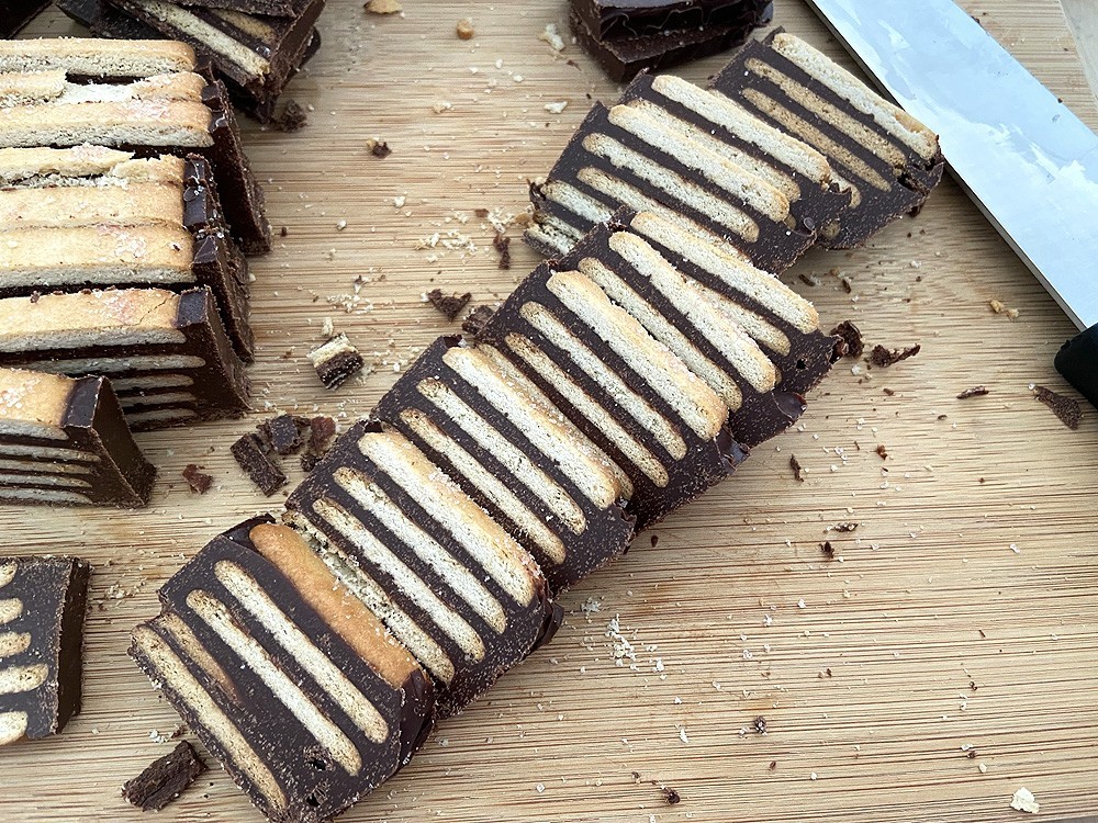 Galletas de galletas, chocolate y tahini superfáciles