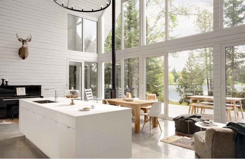 wood house lake house interiors canada estilo americano canadiense casas estilo alpino chalet villa de madera Casa de madera canadian houses arquitectura canada 