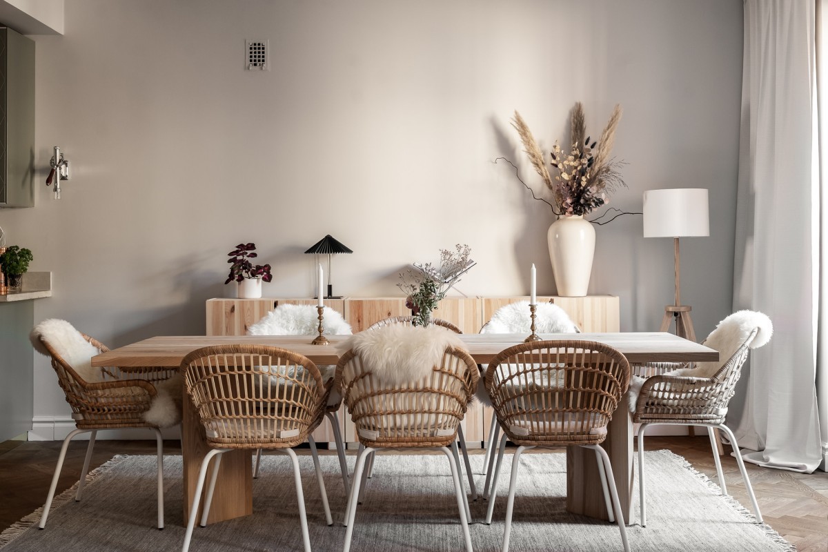 scandinavian eatingroom rugs estilo nórdico estilo escandinavo decoración interiores decoración en blanco comedor nórdico carpets carpet under the dining table alfombras 