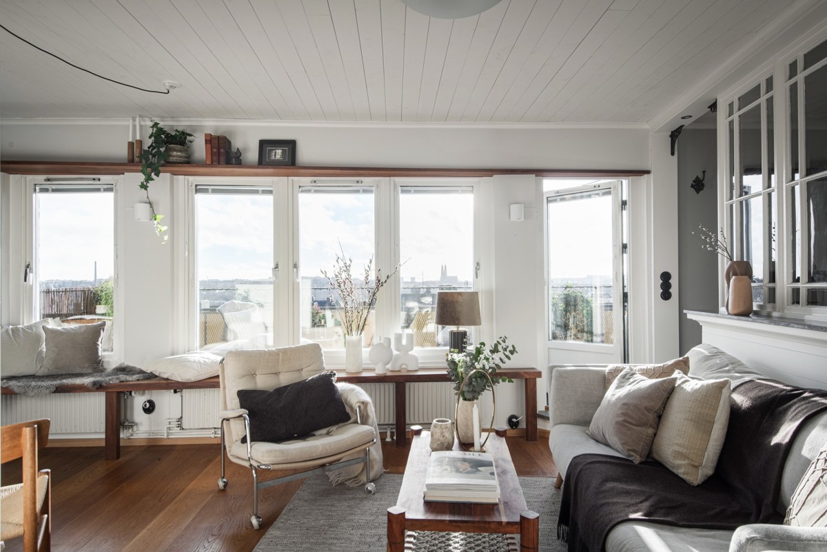 delikatissen scandinavian penthouse open concept mini ático estilo nórdico estilo escandinavo decoración de interiores decoración ático diáfano cozy scandi ático nórdico 