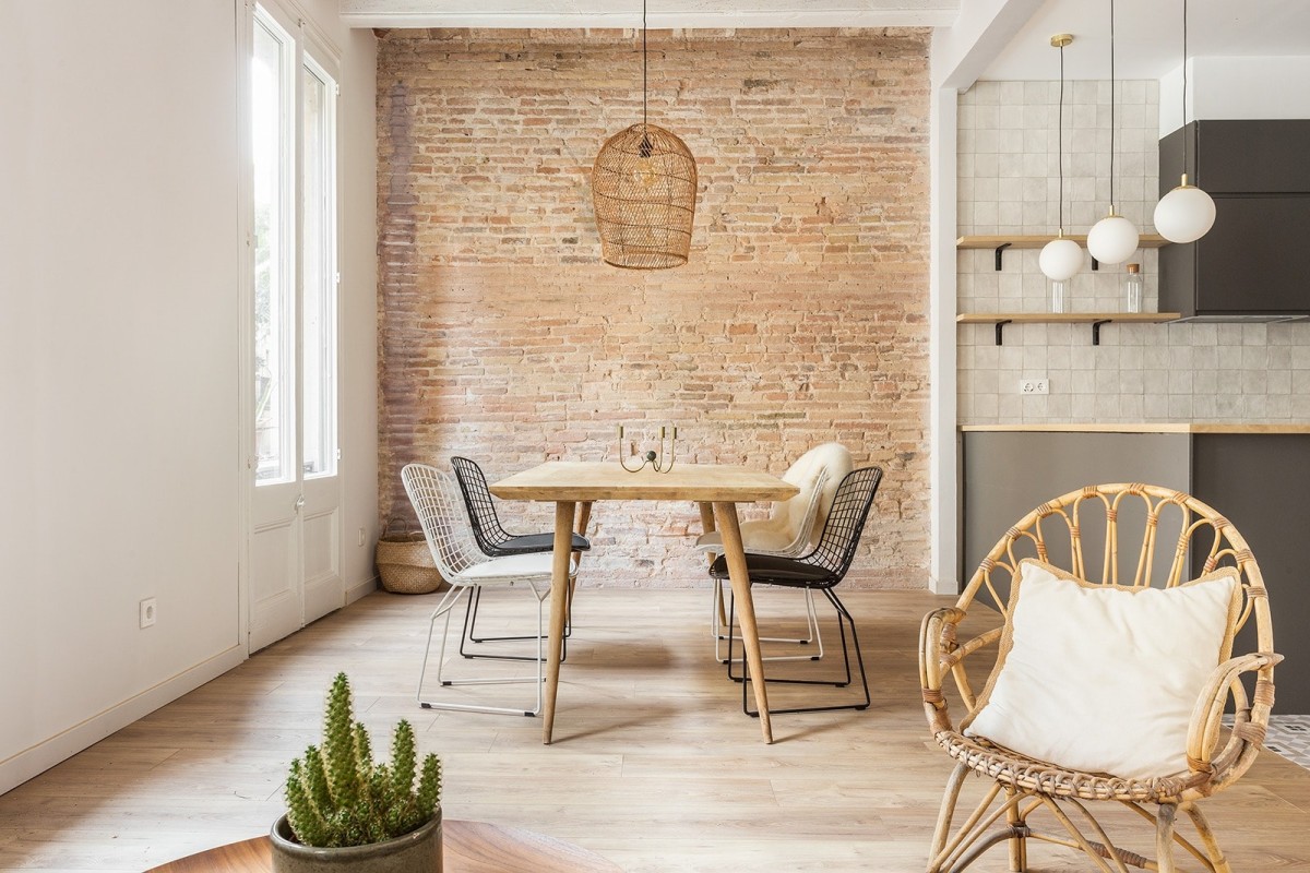 scandi barcelona Reformas Barcelona open plan nordic style estilo nórdico estilo escandinavo distribución abierta diseño interiores barcelona reno apartamento barcelona el born 