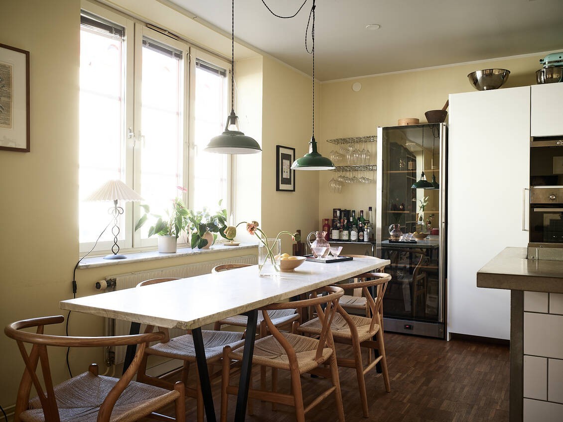 Pequeño apartamento con gran cocina