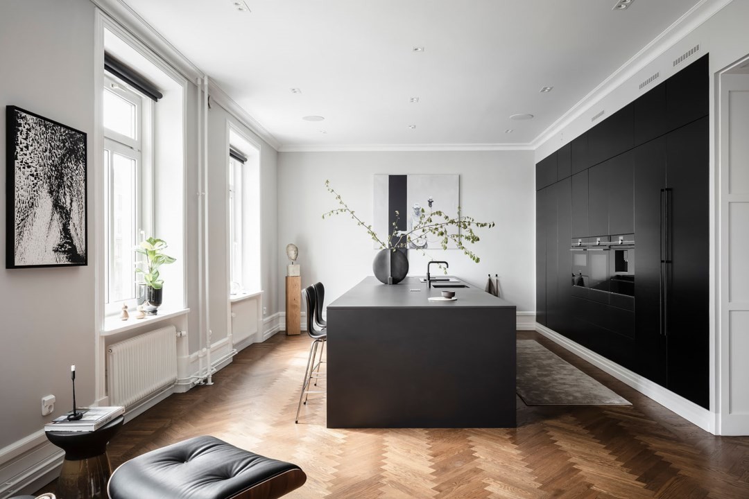 scandinavian modern scandinavian black decor scandi black decoración negra decoración moderna decoración elegante cocina negra black kitchen black decor 