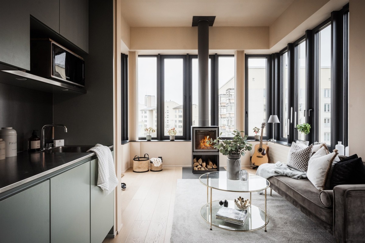 tiny scandi apartment scandinavian penthouse penthouse interiors estilo nórdico elegant scandi decor decoración terrazas decoración pisos pequeños decoración áticos nórdico 
