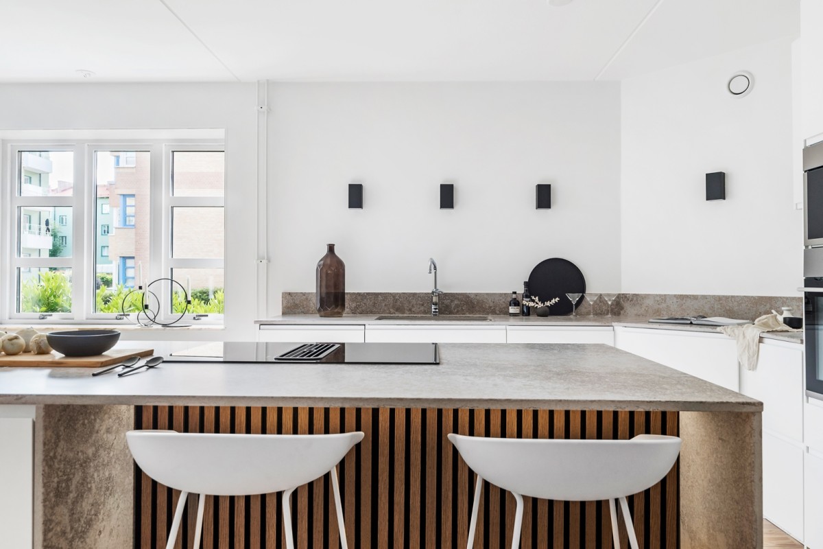 white kitchen scandi kitchen scandi apartment minimal kitchen extractor integrado cocina nórdica cocina minimal cocina escandinava cocina elegante cocina abierta 